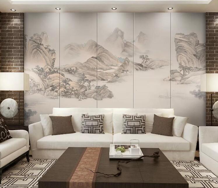 3D Sketch Alpine WC129 Wall Murals