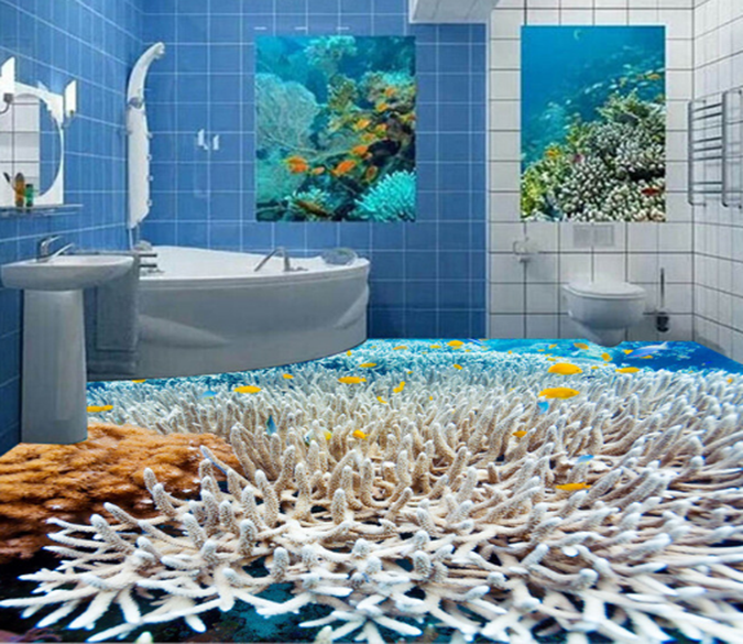 3D White And Flawlessr 066 Floor Mural Wallpaper AJ Wallpaper 2 