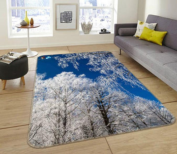 3D White Tree 047 Non Slip Rug Mat Mat AJ Creativity Home 