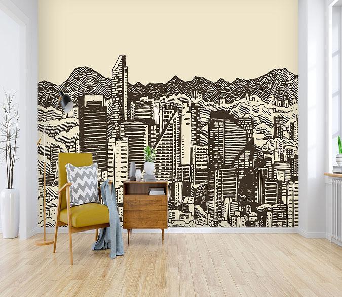 3D City Painting 027 Wallpaper AJ Wallpaper 