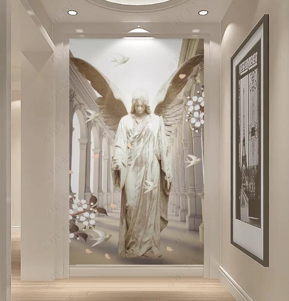 3D Lady Statue 283 Wall Murals Wallpaper AJ Wallpaper 