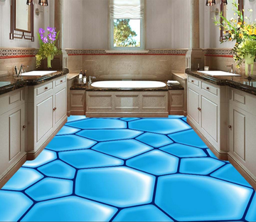 3D Hexagonal Box 112 Floor Mural Wallpaper AJ Wallpaper 2 