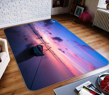 3D Twilight Boat 041 Non Slip Rug Mat Mat AJ Creativity Home 