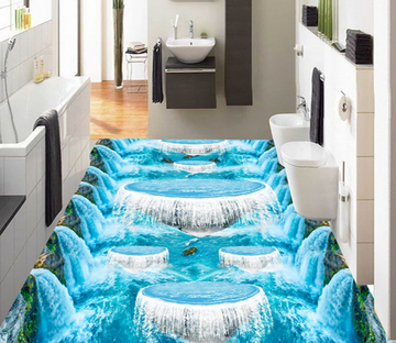 3D River Water 164 Floor Mural Wallpaper AJ Wallpaper 2 