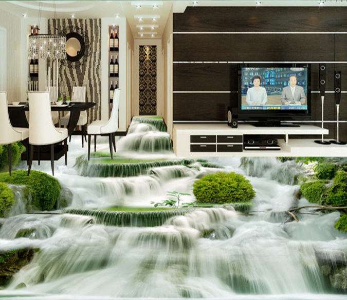 3D Rapids 134 Floor Mural Wallpaper AJ Wallpaper 2 
