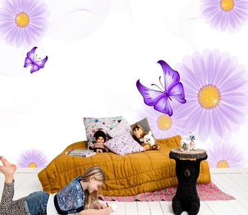 3D Purple Butterfly 942 Wallpaper AJ Wallpaper 2 
