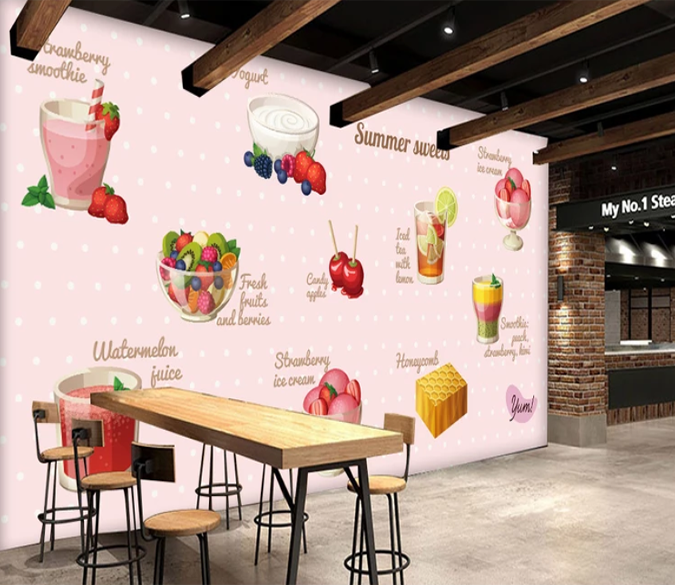 3D Drink Cherry 971 Wallpaper AJ Wallpaper 2 