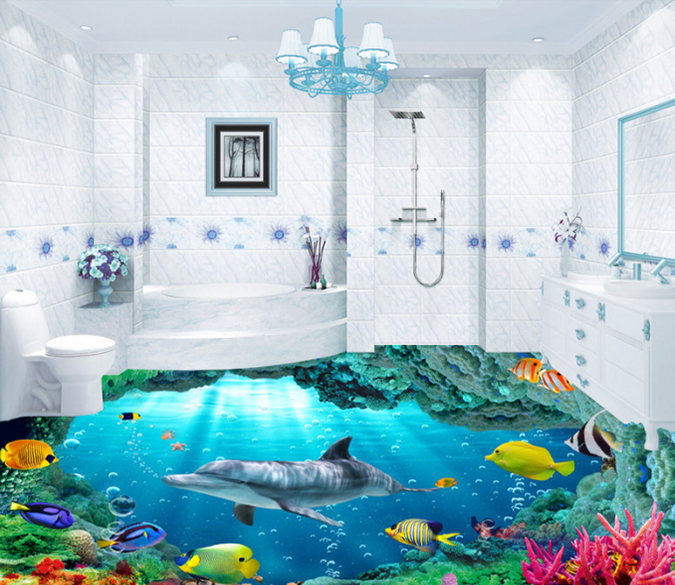 3D Undersea Creatures 099 Floor Mural Wallpaper AJ Wallpaper 2 