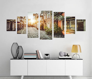 3D City Alley 157 Unframed Print Wallpaper Wallpaper AJ Wallpaper 