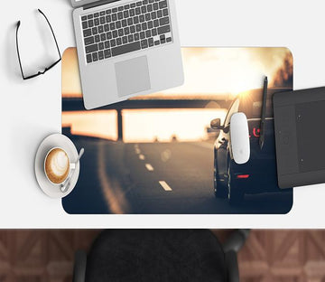3D Sunset Highway 011 Desk Mat Mat AJ Creativity Home 