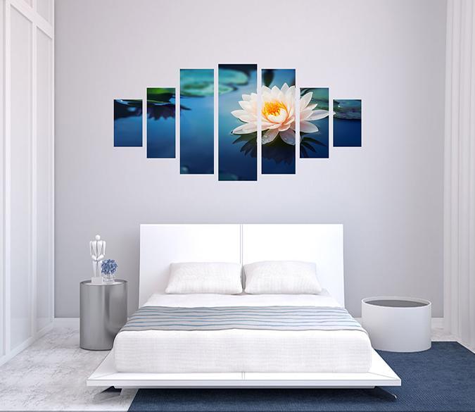 3D Beautiful Lotus 062 Unframed Print Wallpaper Wallpaper AJ Wallpaper 