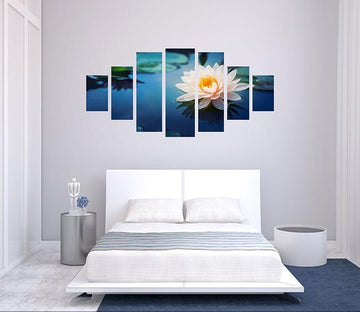 3D Beautiful Lotus 062 Unframed Print Wallpaper Wallpaper AJ Wallpaper 