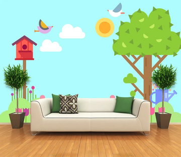 3D Tree Letter Box Bird 854 Wallpaper AJ Wallpaper 2 