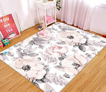 3D Powder Flower 112 Non Slip Rug Mat Mat AJ Creativity Home 