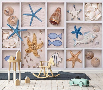 3D Starfish Shell 019 Wallpaper AJ Wallpaper 