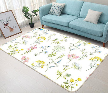3D Small Flower 120 Non Slip Rug Mat Mat AJ Creativity Home 