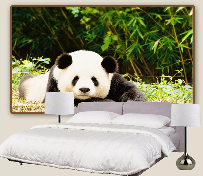 3D Panda Kneeling 1194 Wallpaper AJ Wallpaper 2 