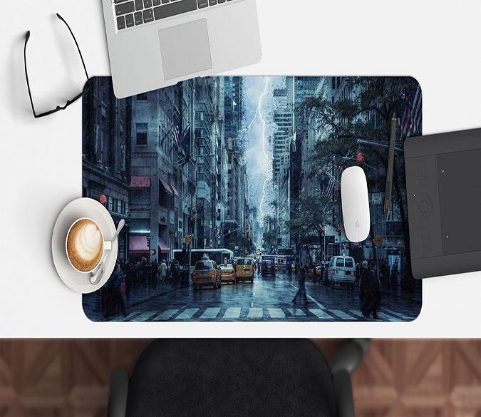 3D Lightning Tower 139 Desk Mat Mat AJ Creativity Home 