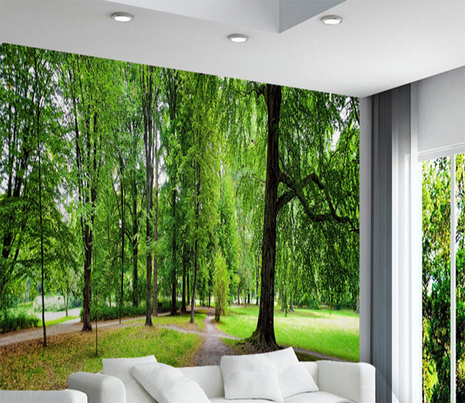 3D Park Woods 227 Wallpaper AJ Wallpaper 