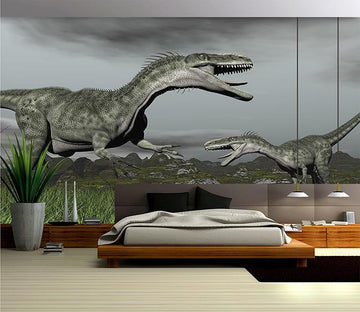 3D Ferocious Dinosaur 075 Wallpaper AJ Wallpaper 