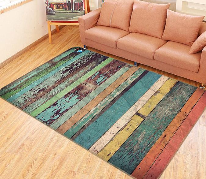3D Blue Board 612 Non Slip Rug Mat Mat AJ Creativity Home 