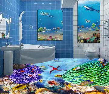 3D Submarine Coral 197 Floor Mural Wallpaper AJ Wallpaper 2 
