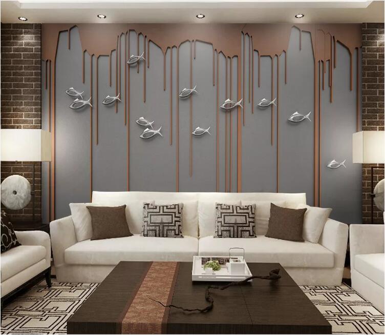 3D Engraving Pattern WC247 Wall Murals