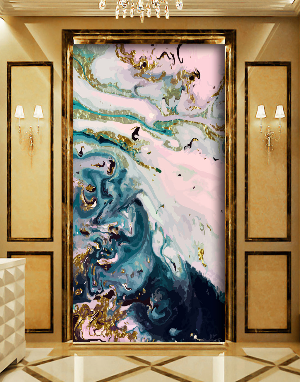 3D Ink Mountain WG080 Wall Murals