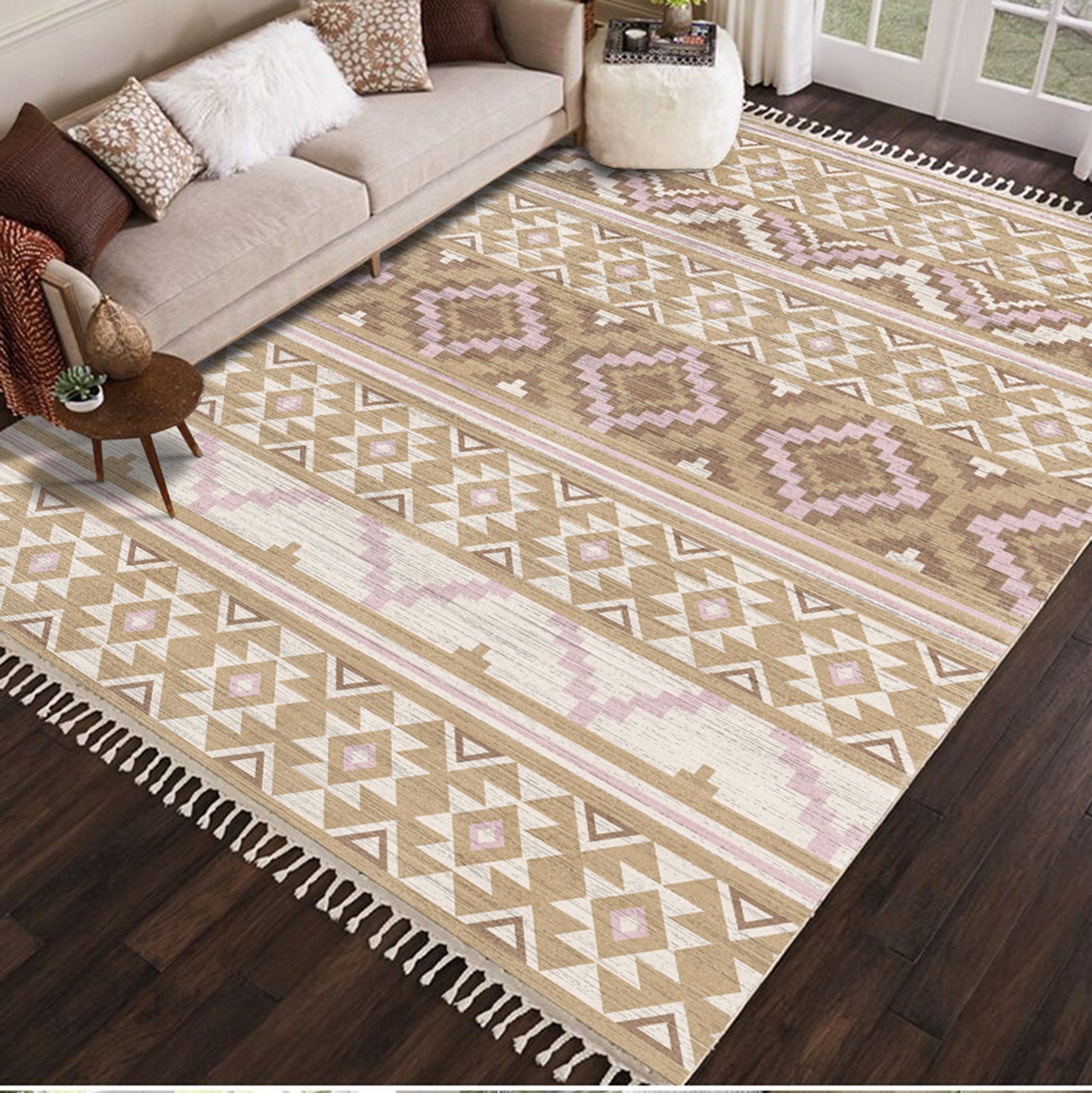 3D Colored Geometric Pattern WG548 Non Slip Rug Mat Mat AJ Creativity Home 