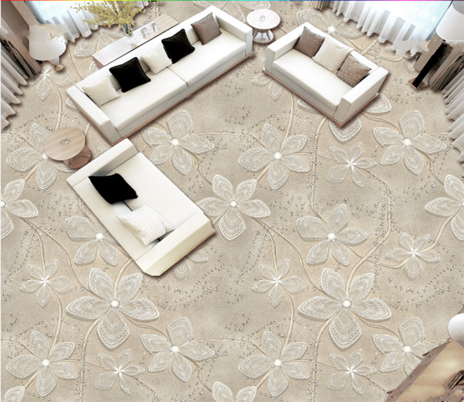 3D Cloth Flowers 225 Floor Mural Wallpaper AJ Wallpaper 2 