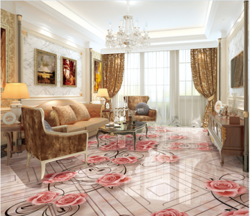 3D Flower Arrangement 060 Floor Mural Wallpaper AJ Wallpaper 2 