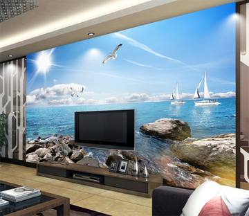 3D Seagull Ship 478 Wallpaper AJ Wallpaper 