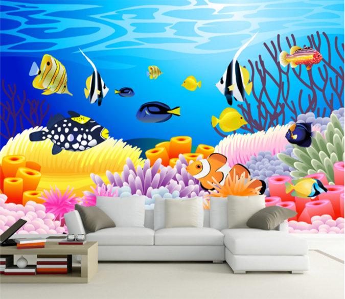 3D Coral Fish 293 Wallpaper AJ Wallpaper 