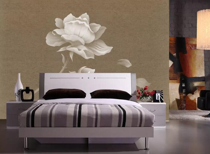 3D White Lotus WG05 Wall Murals Wallpaper AJ Wallpaper 2 