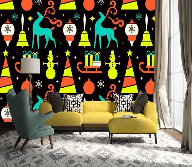 3D Deer Star Balloon 114 Wallpaper AJ Wallpaper 