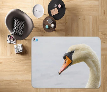 3D White Swan 290 Non Slip Rug Mat Mat AJ Creativity Home 