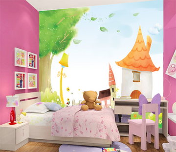 3D House Flower 342 Wallpaper AJ Wallpaper 