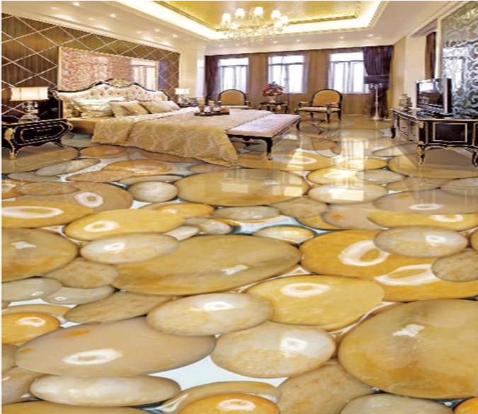 3D Round Jade 024 Floor Mural Wallpaper AJ Wallpaper 2 