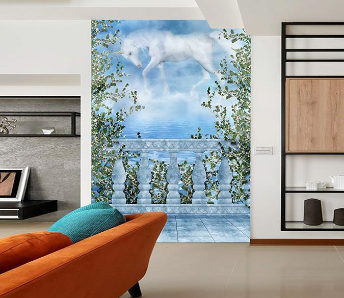 3D Unicorn Skywalk 359 Wallpaper AJ Wallpaper 