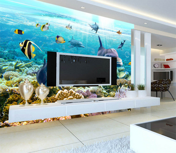 3D Smiling Dolphin 500 Wallpaper AJ Wallpaper 