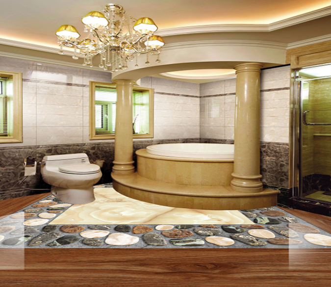 3D Marble 149 Floor Mural Wallpaper AJ Wallpaper 2 