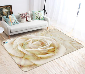 3D White Rose 753 Non Slip Rug Mat Mat AJ Creativity Home 
