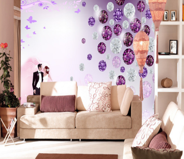 3D Couple Crystal 781 Wallpaper AJ Wallpaper 