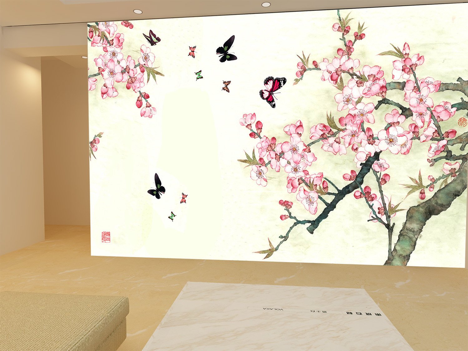 Garden Flowers And Butterfly Wallpaper AJ Wallpaper 1 