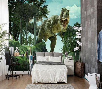 3D Dinosaur Woods Moss 183 Wallpaper AJ Wallpaper 