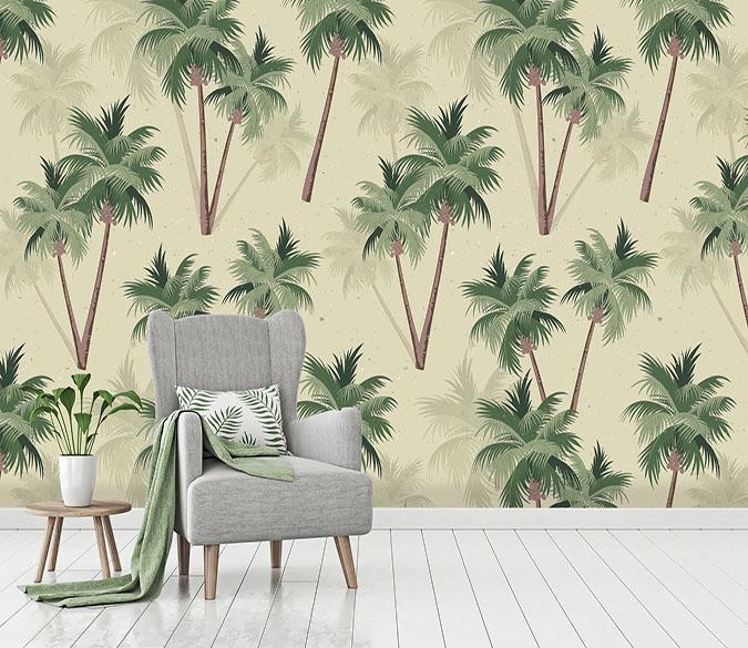 3D Coconut Tree Shadow 251 Wallpaper AJ Wallpaper 