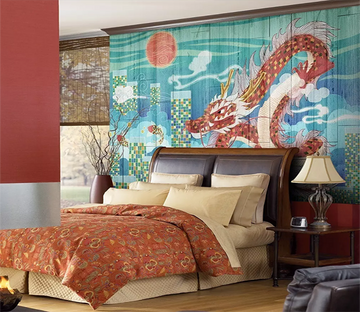 3D Sun Red Dragon 1176 Wallpaper AJ Wallpaper 2 