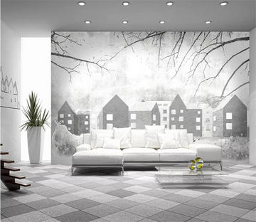 3D Sketch Hazy House 1407 Wallpaper AJ Wallpaper 2 