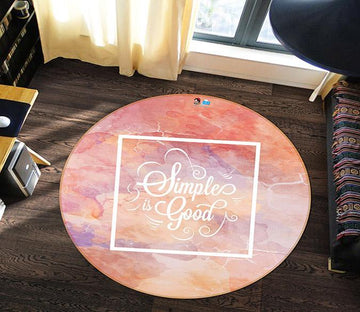 3D Pink Stone 141 Round Non Slip Rug Mat Mat AJ Creativity Home 