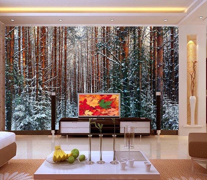 3D Snow Tree 154 Wallpaper AJ Wallpaper 